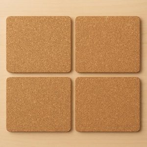 Extra Large Square Cork Coasters for Big Mugs and Wine Bottles